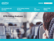 Tablet Screenshot of epsi-rating.com